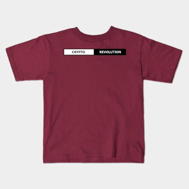 Crypto Revolution Kids T-Shirt by SubtleSplit
